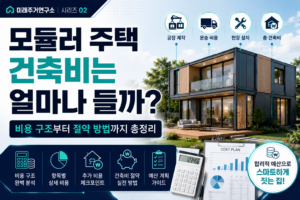 모듈러 주택 건축비는 얼마나 들까? 비용 구조부터 절약 방법까지 총정리 5 모둘러 건축비 썸네일