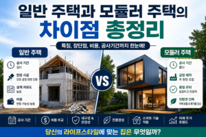일반 주택과 모듈러 주택의 차이점 총정리 8 모듈러 주택의 차이점