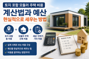 토지 포함 모듈러 주택 비용 계산법, 예산을 현실적으로 세우는 방법 2 모듈러주택 계산법 썸네일