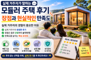 실제 거주자가 말하는 모듈러 주택 후기 분석, 장점과 현실적인 만족도 알아보기 7 모둘러하우스 사용후기 썸네일