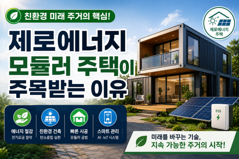 제로에너지 모듈러 주택이 주목받는 이유 3 제로에너지 모둘러하우스 썸네일