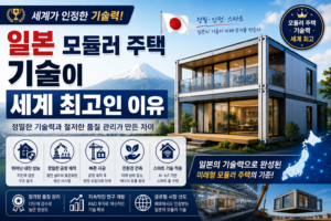 일본 모듈러 주택 기술이 세계 최고인 이유 7 일본 모듈러 주택 기술이 세계 최고인 이유