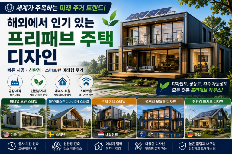 해외에서 인기 있는 프리패브 주택 디자인 5 해외에서 인기 있는 프리패브 주택 디자인