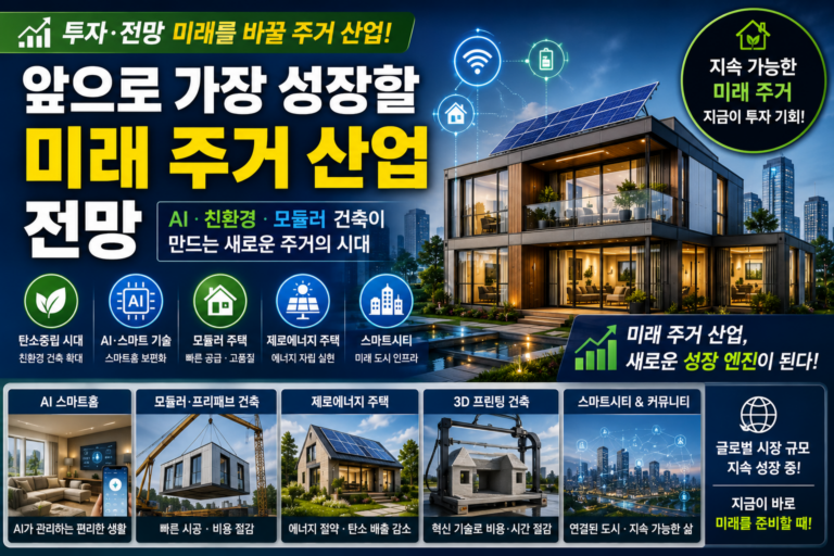 앞으로 가장 성장할 미래 주거 산업 전망 1 앞으로 가장 성장할 미래 주거 산업 전망