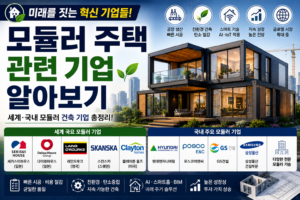 모듈러 주택 관련 기업 알아보기 3 모듈러 주택 관련 기업 알아보기