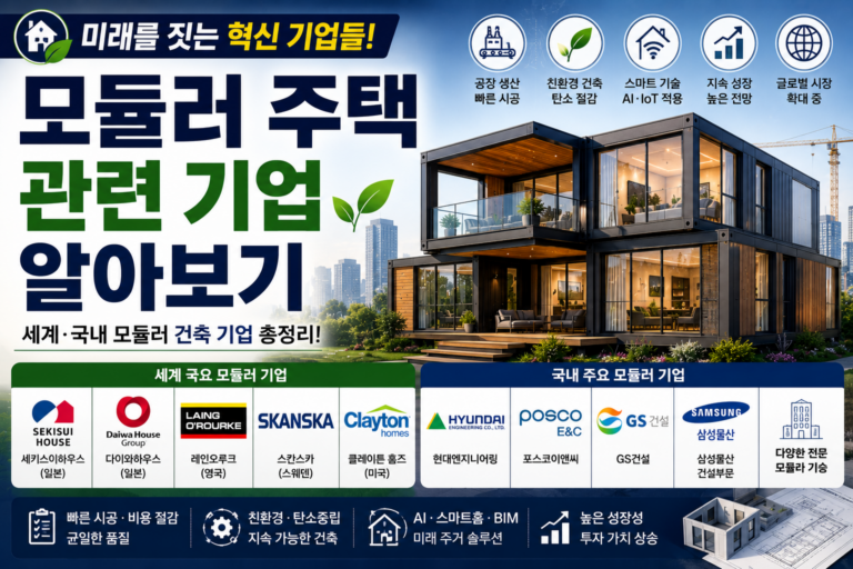 모듈러 주택 관련 기업 알아보기 3 모듈러 주택 관련 기업 알아보기
