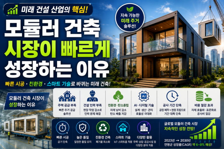 모듈러 건축 시장이 빠르게 성장하는 이유 2 모듈러 건축 시장이 빠르게 성장하는 이유