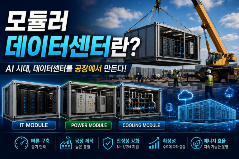 모듈러 데이터센터란? 구조·전력·냉각 시스템과 미래 건축 완벽 가이드 9 모듈러 데이터센터란?