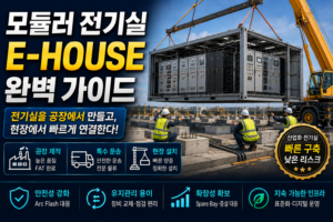 모듈러 전기실 E-House란? Power Module 구조·제작·시공원리 완벽 가이드 8 모듈러 전기실 E-House란?