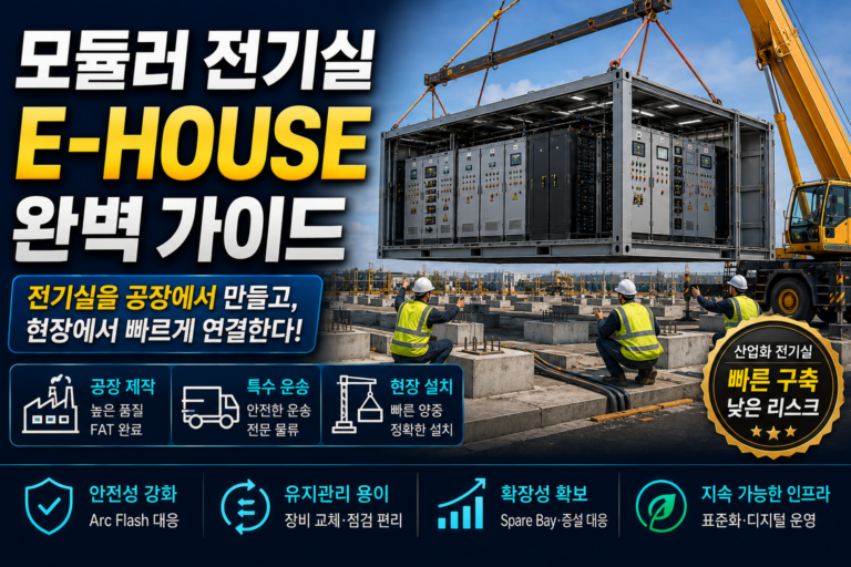 모듈러 전기실 E-House란? Power Module 구조·제작·시공원리 완벽 가이드 8 모듈러 전기실 E-House란?