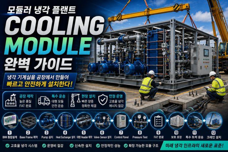 모듈러 냉각 플랜트란? Cooling Module 구조·제작·시공원리 완벽 가이드 7 모듈러 냉각 플랜트란?