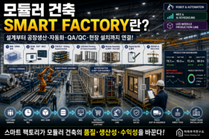 모듈러 건축 Smart Factory란? 자동화 공장에서 주택을 생산하는 미래 건축기술 3 모듈러 건축 Smart Factory