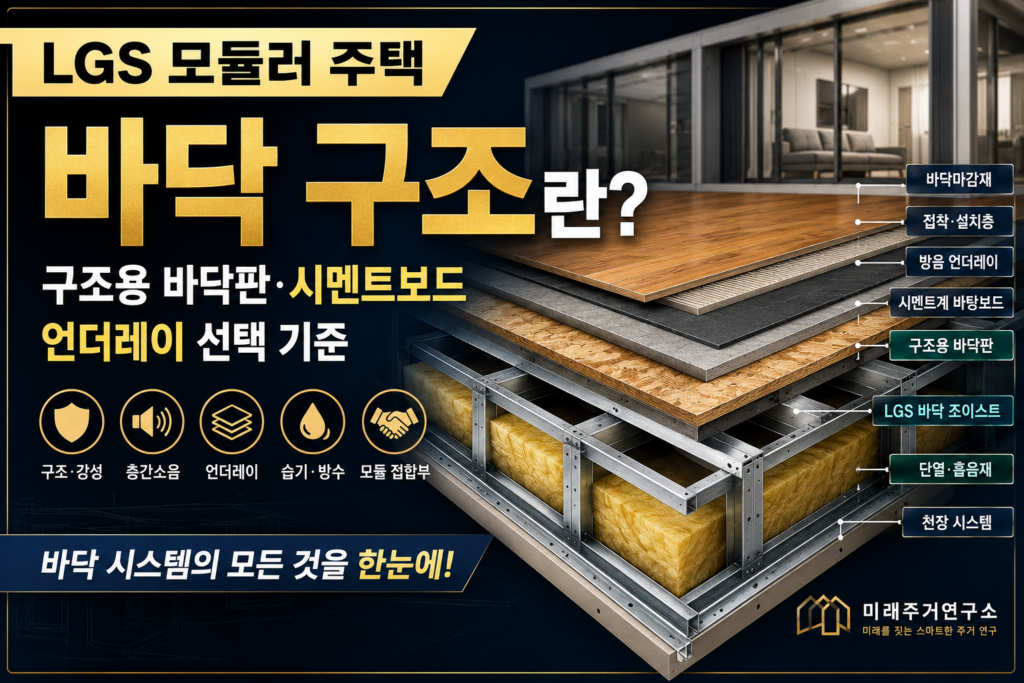 LGS 모듈러 바닥 구조 한눈에보기