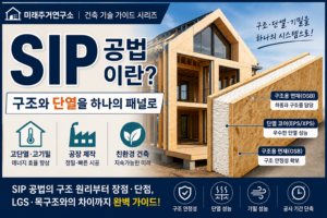 SIP 공법이란? 구조용 단열패널의 구조·단열원리와 장점 완벽 가이드 6 구조와 단열을 하나의 패널로