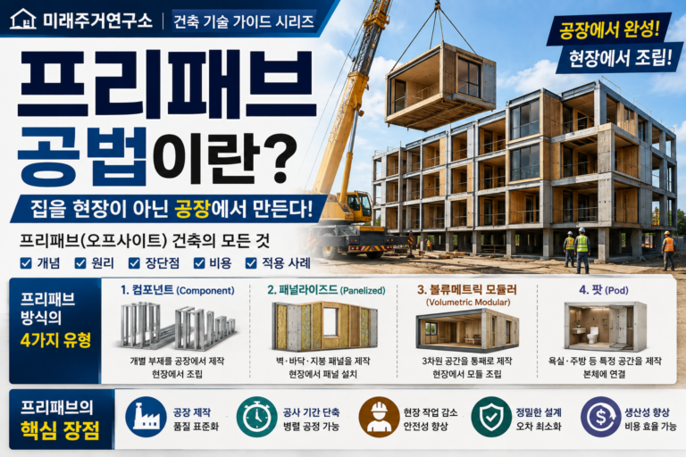 프리패브 공법이란? 모듈러·패널라이즈드 차이부터 시공원리까지 완벽 가이드 5 프리패브 공법이란