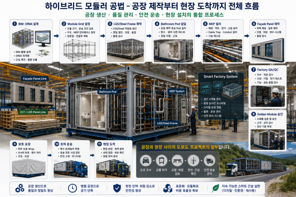 하이브리드 모듈러 공법이란? 볼류메트릭·패널·현장시공을 결합하는 미래 건축 1 image 22