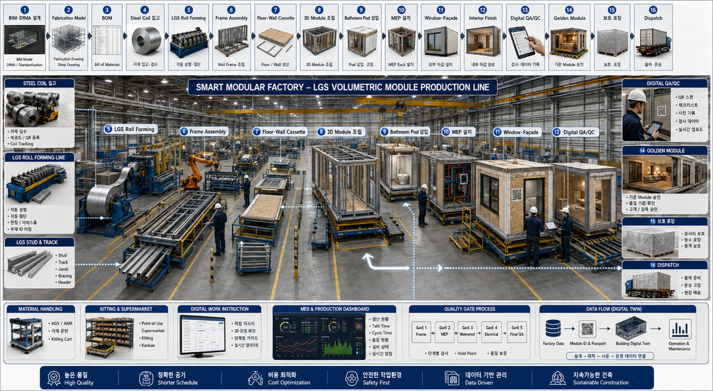 모듈러 건축 Smart Factory란? 자동화 공장에서 주택을 생산하는 미래 건축기술 1 image 30
