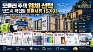 모듈러 주택 업체가 보여줘야 할 도면·시험성적서·품질서류 15가지 4 모듈러 주택 품질서류 15가지썸네일