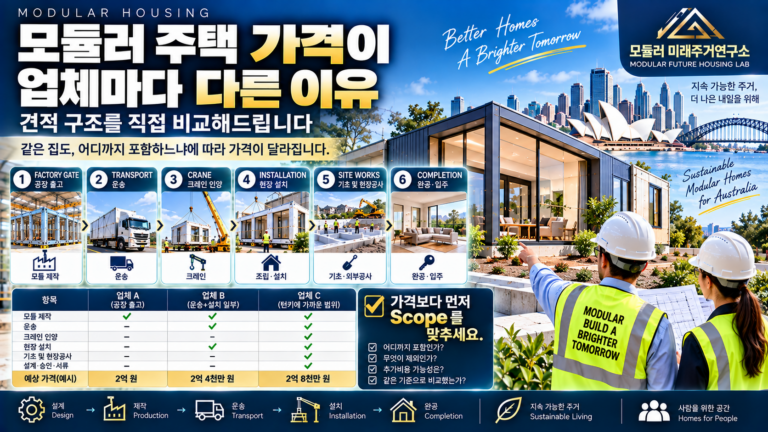 모듈러 주택 가격이 업체마다 다른 이유: 견적 구조 직접 비교 5 모듈러 주택 가격 비교 가이드 썸네일