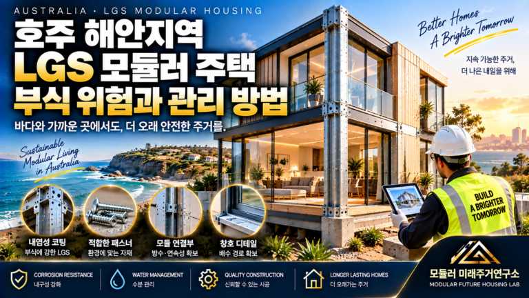 호주 해안지역 LGS 모듈러 주택 부식 위험과 관리 방법 4 호주 해안 LGS 모듈러 주택 점검 썸네일