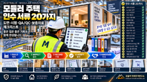 모듈러 주택 인수할 때 반드시 받아야 할 서류 20가지: 도면·시험·QA/QC·보증자료 체크리스트 2 모듈러 주택 인수 서류 체크리스트 썸네일