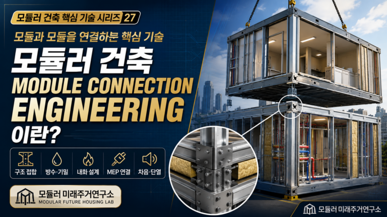 모듈러 건축 Module Connection Engineering이란? 모듈 접합부 핵심 기술 9 모듈러 연결 엔지니어링 핵심 기술