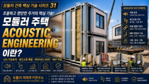 모듈러 주택 Acoustic Engineering이란? LGS 차음·층간소음 설계 핵심 4 모듈러 주택 음향 설계 핵심 기술