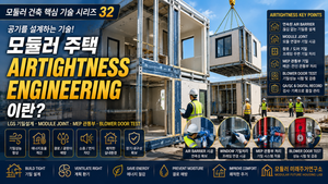 모듈러 주택 Airtightness Engineering이란? LGS 기밀설계와 Module Joint 핵심 8 모듈러 주택 기밀설계 핵심 가이드