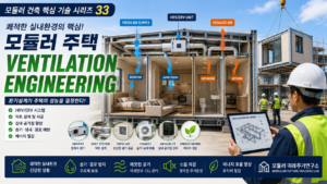 모듈러 주택 Ventilation Engineering이란? LGS 환기·열회수 시스템 설계 7 모듈러 주택 환기 엔지니어링 인포그래픽