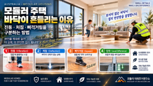 모듈러 주택 바닥이 흔들리는 이유: 진동·처짐·삐걱거림을 구분하는 방법 8 모듈러 주택, 더 안정적인 집 썸네일