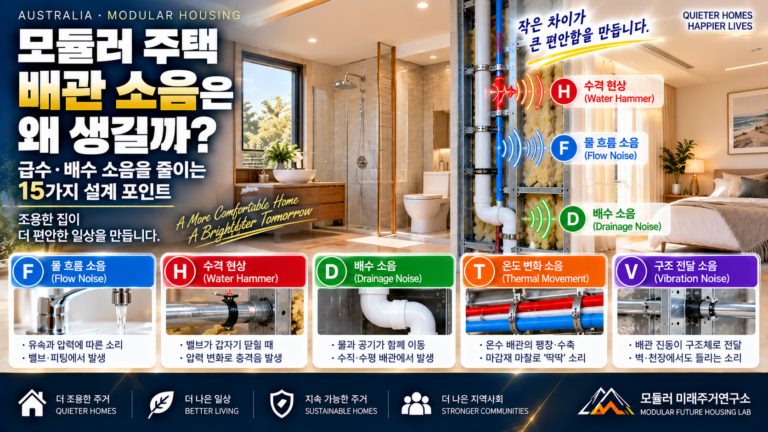 모듈러 주택 배관 소음은 왜 생길까? 급수·배수 소음을 줄이는 15가지 설계 포인트 6 조용한 모듈러 주택 배관 설계 썸네일