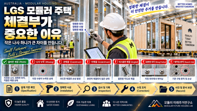 LGS 모듈러 주택 나사 하나도 중요한 이유: 체결부 불량 15가지와 검사법 9 정확한 체결, 더 안전한 모듈러 주택 썸네일