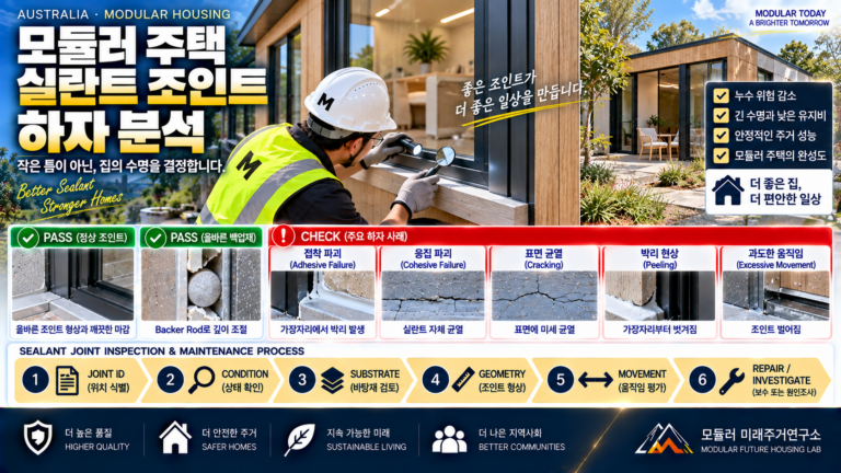 모듈러 주택에서 실란트를 어디까지 믿어야 할까? Sealant Joint 수명과 교체 판단법 8 모듈러 주택 실란트 조인트 하자 분석 썸네일