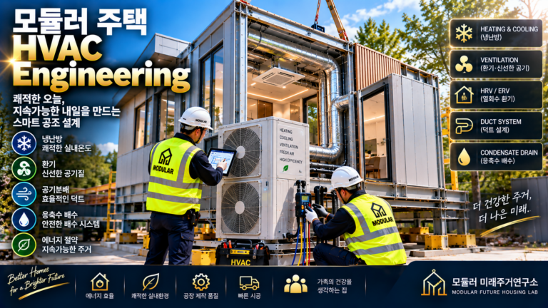 모듈러 주택 HVAC Engineering이란? LGS 냉난방·덕트·환기 설계 6 모듈러 주택 HVAC 엔지니어링 썸네일