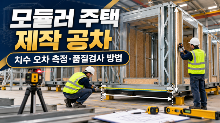 모듈러 주택 제작 공차 관리|치수 오차 측정과 품질검사 실무 가이드 9 치수 오차 측정·품질검사 방법 썸네일